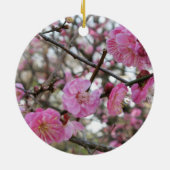 Roze Cherry Blossom / Sakura / サ ク ラ(桜) Keramisch Ornament (Achterkant)