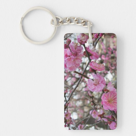 Roze Cherry Blossom / Sakura / サ ク ラ(桜) Sleutelhanger (Voorkant)