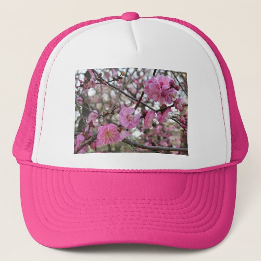 Roze Cherry Blossom / Sakura / サ ク ラ(桜) Trucker Pet (Voorkant)