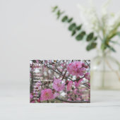 Roze Cherry Blossom / Sakura / サ ク ラ(桜) Visitekaartje (Staand voorkant)