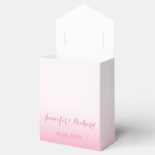 Roze Cherry Blossom Sakura Branch Wedding Bedankdoosjes (Geopend)