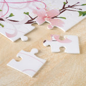 Roze Cherry Blossom Sakura Legpuzzel (Zijkant)