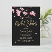  Roze Cherry Blossom Sakura Vrijgezellenfeest Kaart (Staand voorkant)