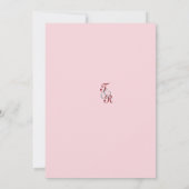 Roze Cherry Blossom Save The Date (Achterkant)