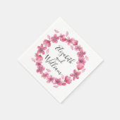 Roze Cherry Blossom Servet (Hoek)