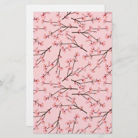 Roze Cherry Blossom Soap Wrap Papier (Voorkant / Achterkant)