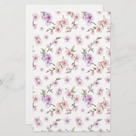 Roze Cherry Blossom Soap Wrap Papier (Voorkant / Achterkant)