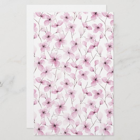 Roze Cherry Blossom Soap Wrap Papier (Voorkant / Achterkant)