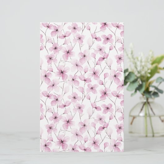 Roze Cherry Blossom Soap Wrap Papier (Staand voorkant)