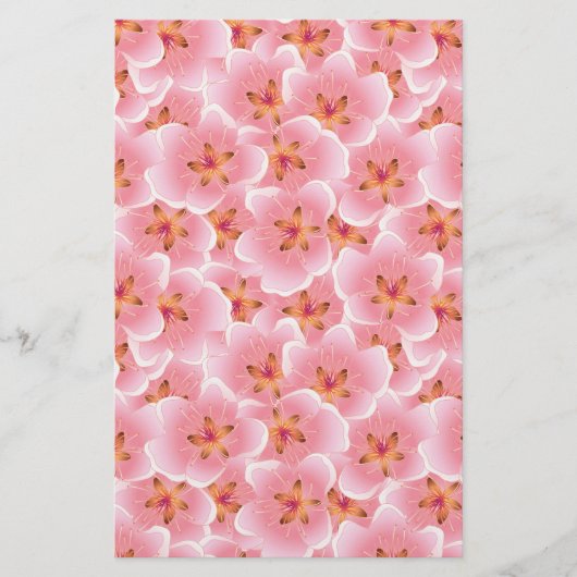 Roze Cherry Blossom Soap Wrap Papier (Voorkant)