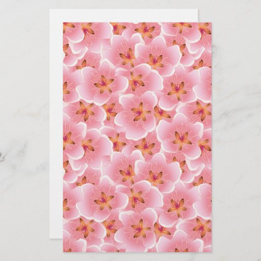 Roze Cherry Blossom Soap Wrap Papier (Voorkant / Achterkant)
