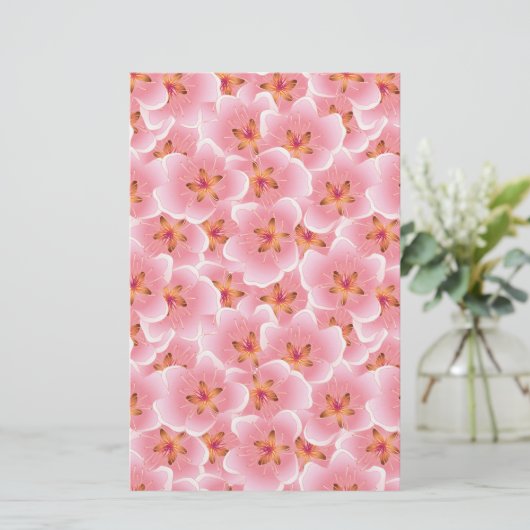 Roze Cherry Blossom Soap Wrap Papier (Staand voorkant)