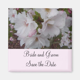 Roze Cherry Blossom Sparen de Datum Magneet
