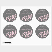 Roze Cherry Blossom Spring Baby shower Stickers (Vel)
