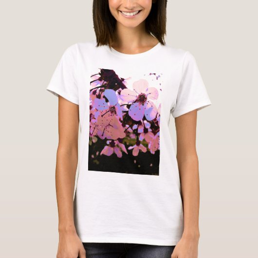 Roze Cherry Blossom T-shirt (Voorkant)