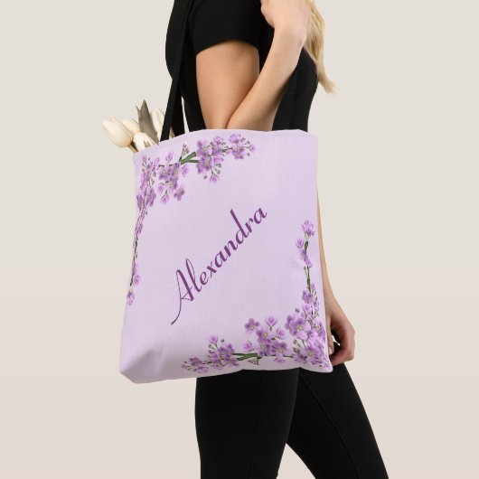  roze Cherry Blossom Tote Bag (Dichtbij)