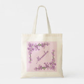 roze Cherry Blossom Tote Bag (Achterkant)