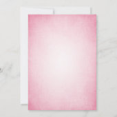 Roze Cherry Blossom Vintage Wedding Kaart (Achterkant)