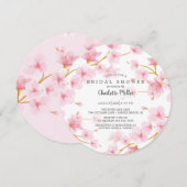 Roze Cherry Blossom Vrijgezellenfeest Kaart (Voorkant / Achterkant)