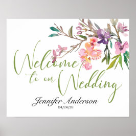 Roze Cherry Blossom Vrijgezellenfeest Poster