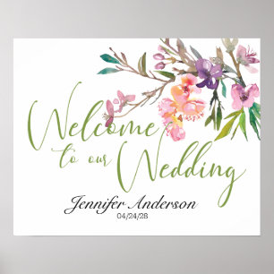 Roze Cherry Blossom Vrijgezellenfeest Poster