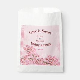 Roze Cherry Blossom Wedding Bedankzakje