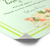 Roze Cherry Blossom, Wedding Dessert Bar Poster (Hoek)