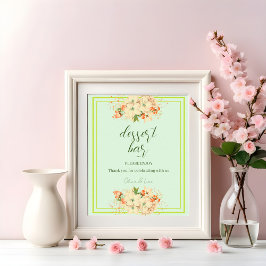 Roze Cherry Blossom, Wedding Dessert Bar Poster