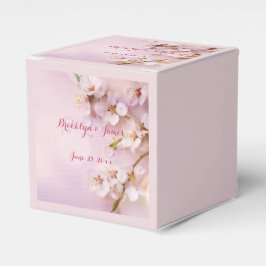 Roze Cherry Blossom Wedding Favor Boxes Bedankdoosjes