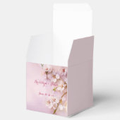 Roze Cherry Blossom Wedding Favor Boxes Bedankdoosjes (Geopend)