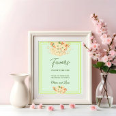 Roze Cherry Blossom , Wedding Favor Poster