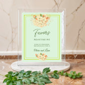 Roze Cherry Blossom , Wedding Favor Poster