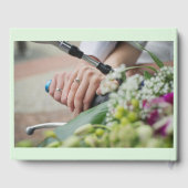 Roze Cherry Blossom , Wedding Guest Book Gastenboek (Achterkant)