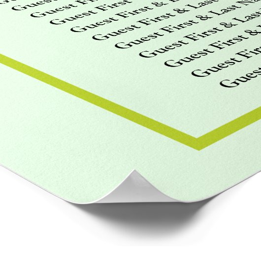 Roze Cherry Blossom, Wedding Seating Chart Poster (Hoek)