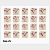 Roze  Cherry Blossom Wedding Stickers (Vel)