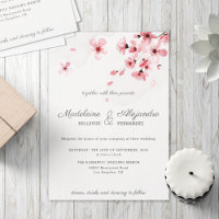 Roze Cherry Blossoms florale romantische bruiloft
