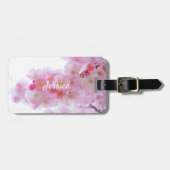 Roze Cherry-boom Bagagelabel (Voorkant horizontaal)