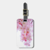 Roze Cherry-boom Bagagelabel (Voorkant verticaal)