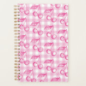 Roze Cherry Coquette esthetisch Planner (Voorkant)