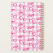 Roze Cherry Coquette esthetisch Planner (Achterkant)