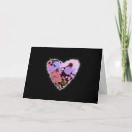 Roze Cherry Flowers Heart Valentijn Love Romance Feestdagen Kaart