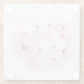 Roze Cherry Tree Blossom Glazen Onderzetter (Achterkant)