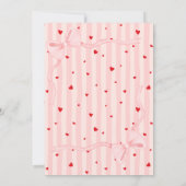 Roze Cherub Bearly Wait Baby Shower Uitnodiging (Achterkant)