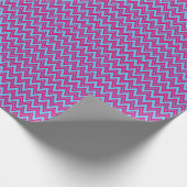 Roze Chevron Aangepast Licht Achtergrond Cadeaupapier (Hoek)