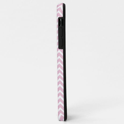 Roze Chevron Aangepaste iPhone Case (Achterkant/links)