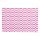 Roze Chevron Borstkanker Bewustzijnspatroon Kussensloop (Achterkant)