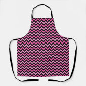 Roze Chevron Borstkanker Bewustzijnspatroon Schort (Voorkant)