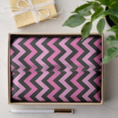 Roze Chevron Borstkanker Bewustzijnspatroon Tissuepapier (Geschenk)