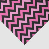 Roze Chevron Borstkanker Bewustzijnspatroon Tissuepapier (Detail)