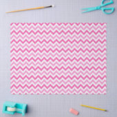 Roze Chevron Borstkanker Bewustzijnspatroon Tissuepapier (Craft)